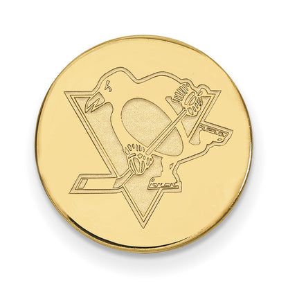 14K Yellow Gold Gold NHL LogoArt Pittsburgh Penguins Lapel Pin