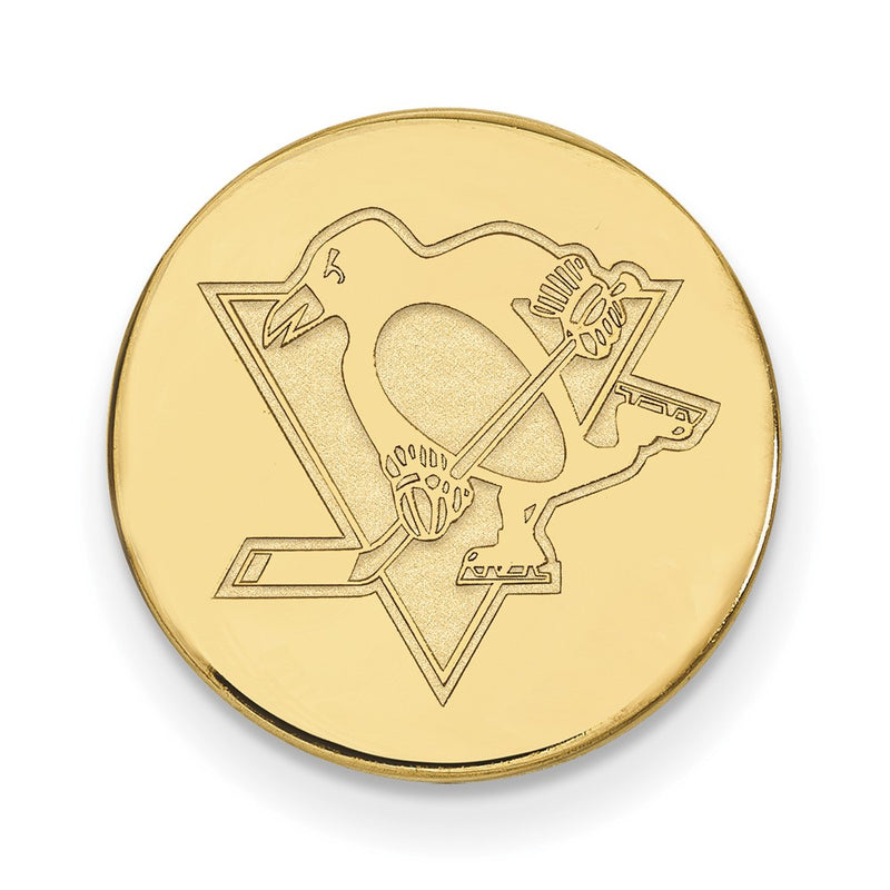 14K Yellow Gold Gold NHL LogoArt Pittsburgh Penguins Lapel Pin