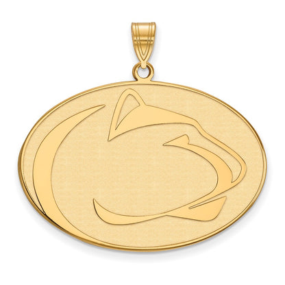 14K Yellow Gold Logoart Penn State University Lion Extra Large Pendant