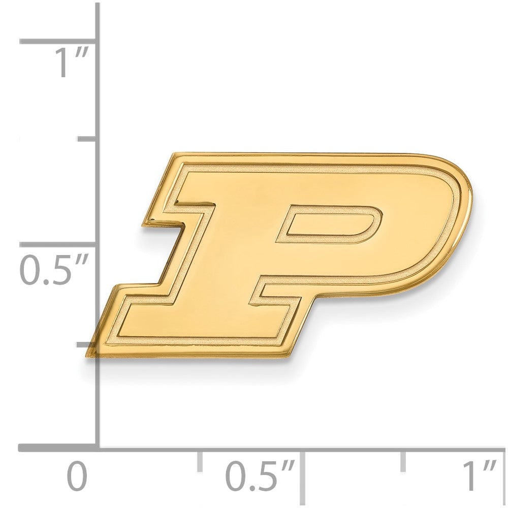 14K Yellow Gold Gold LogoArt Purdue University Letter P Lapel Pin