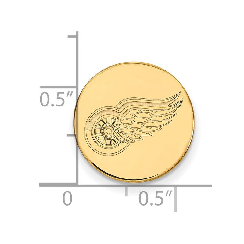 14K Yellow Gold Gold NHL LogoArt Detroit Red Wings Lapel Pin