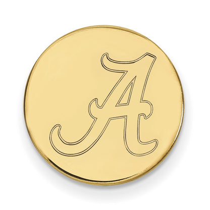 14K Yellow Gold Gold LogoArt University of Alabama Letter A Lapel Pin