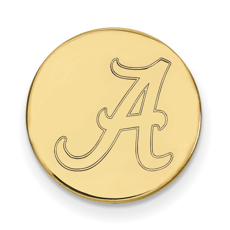 14K Yellow Gold Gold LogoArt University of Alabama Letter A Lapel Pin