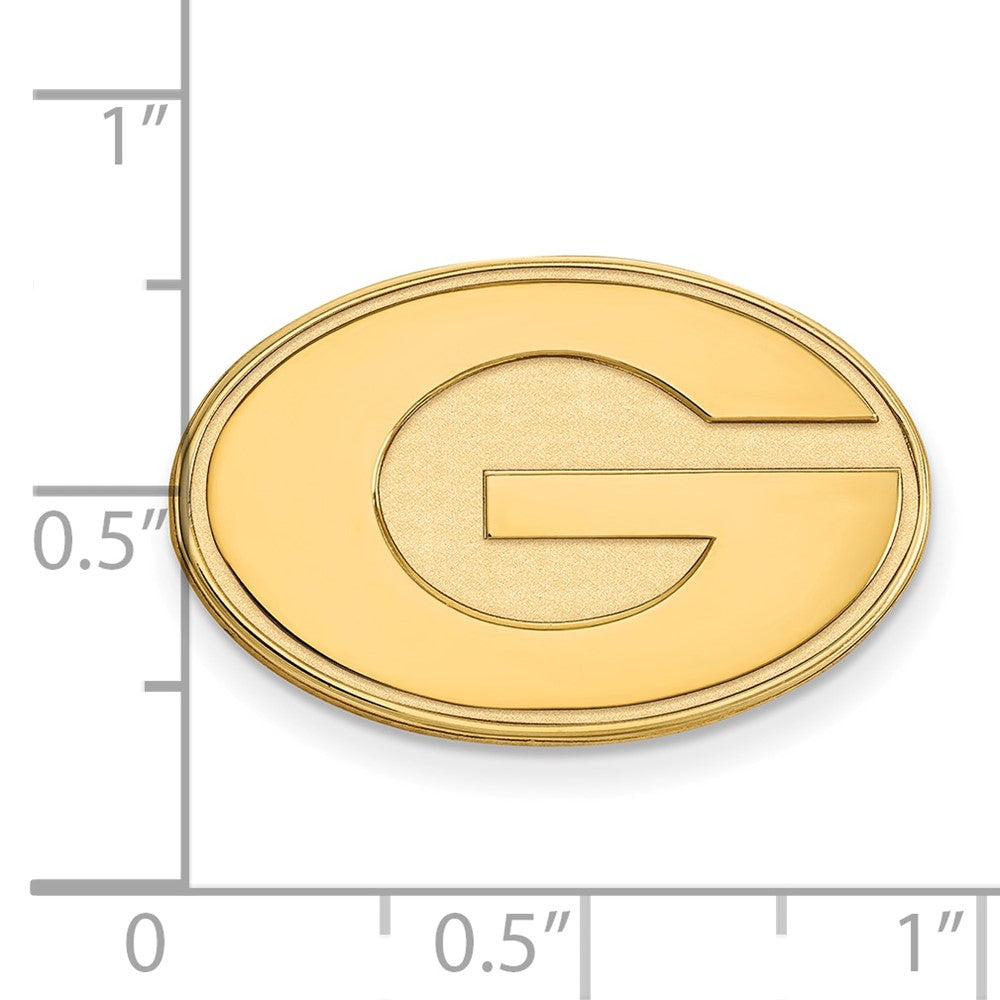 14K Yellow Gold Gold LogoArt University of Georgia Letter G Lapel Pin