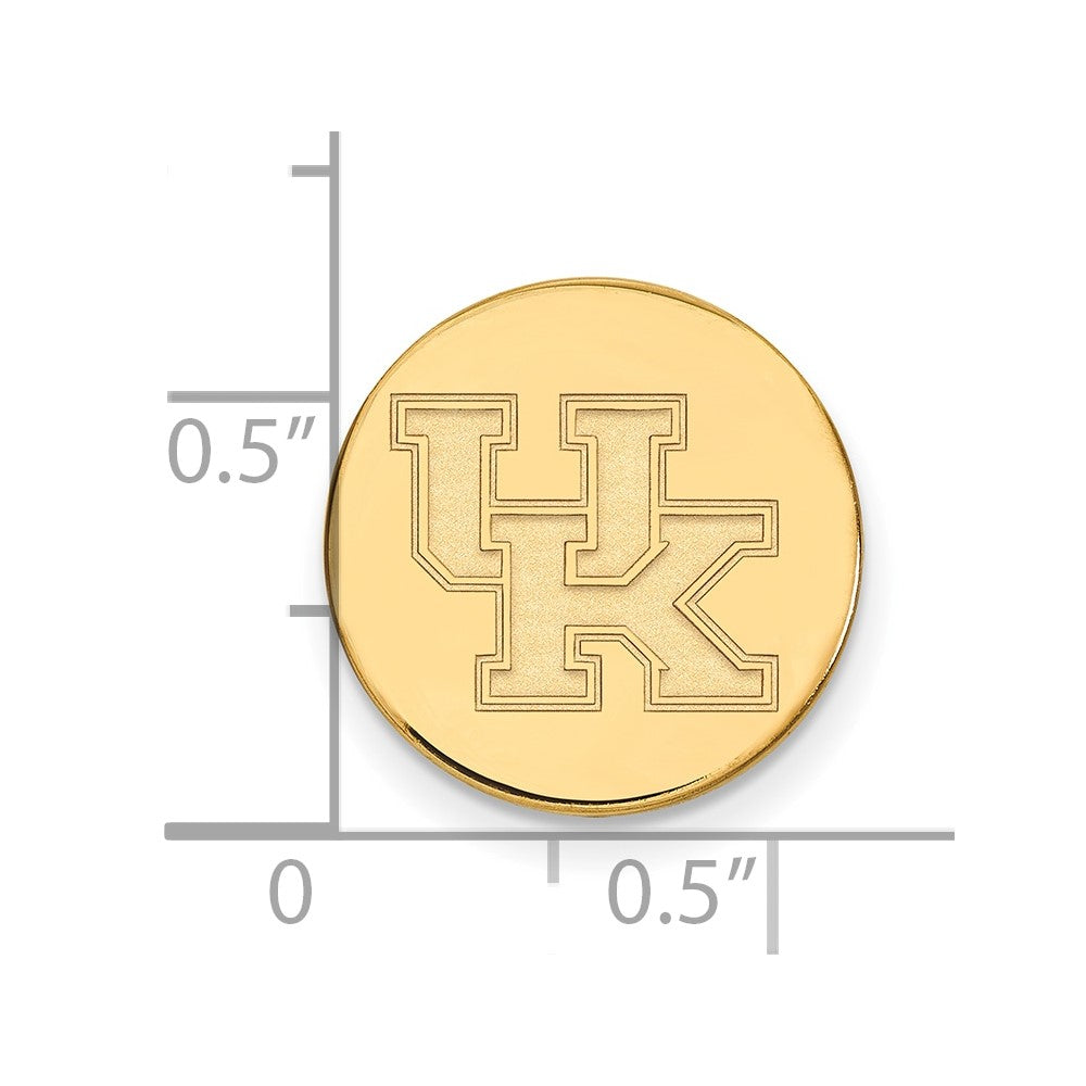 14K Yellow Gold Gold LogoArt University of Kentucky U-K Lapel Pin