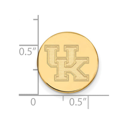 14K Yellow Gold Gold LogoArt University of Kentucky U-K Lapel Pin