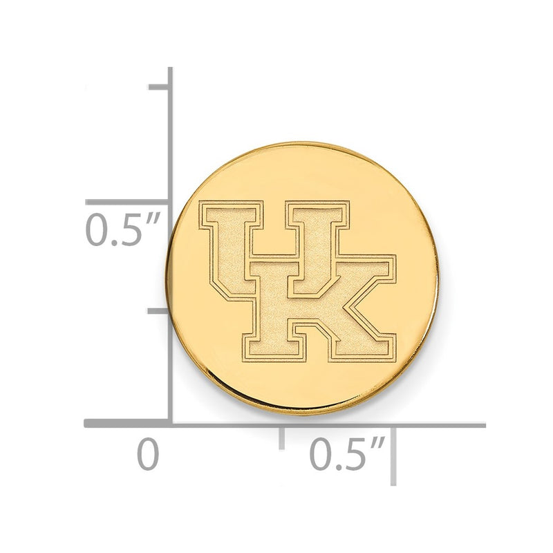 14K Yellow Gold Gold LogoArt University of Kentucky U-K Lapel Pin