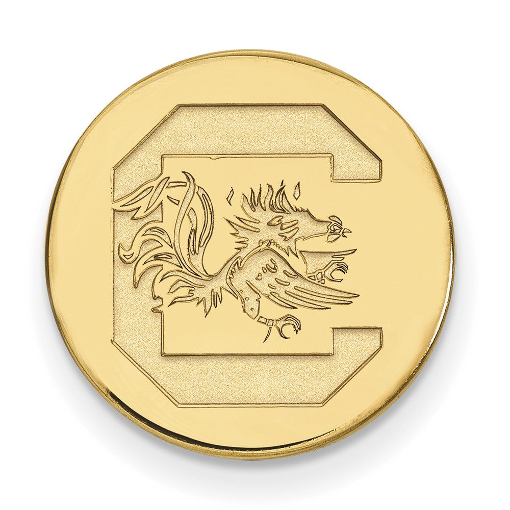 14K Yellow Gold Gold LogoArt University of South Carolina Lapel Pin