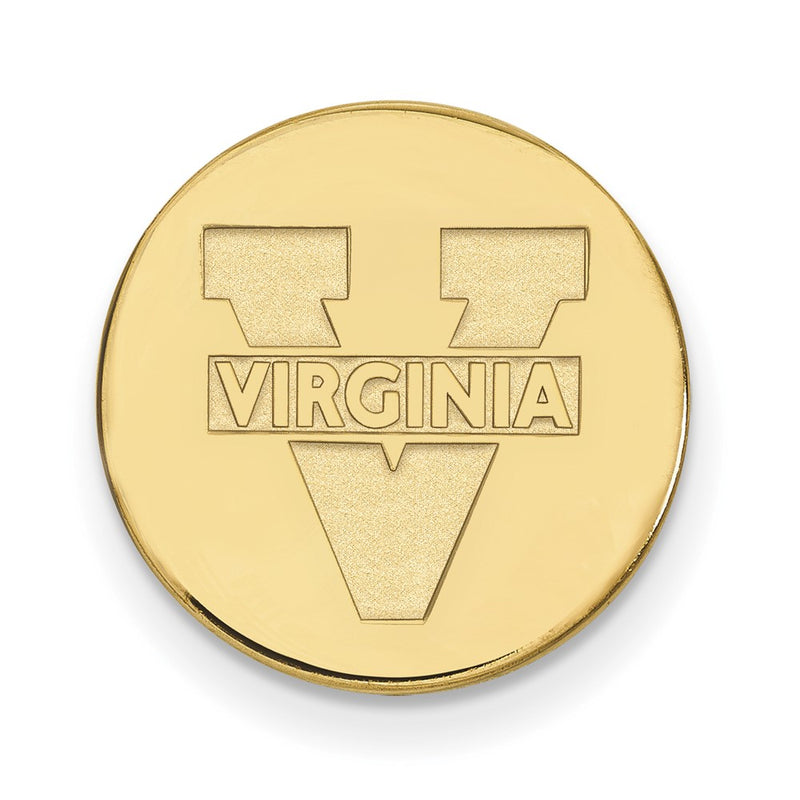14K Yellow Gold Gold LogoArt University of Virginia Lapel Pin