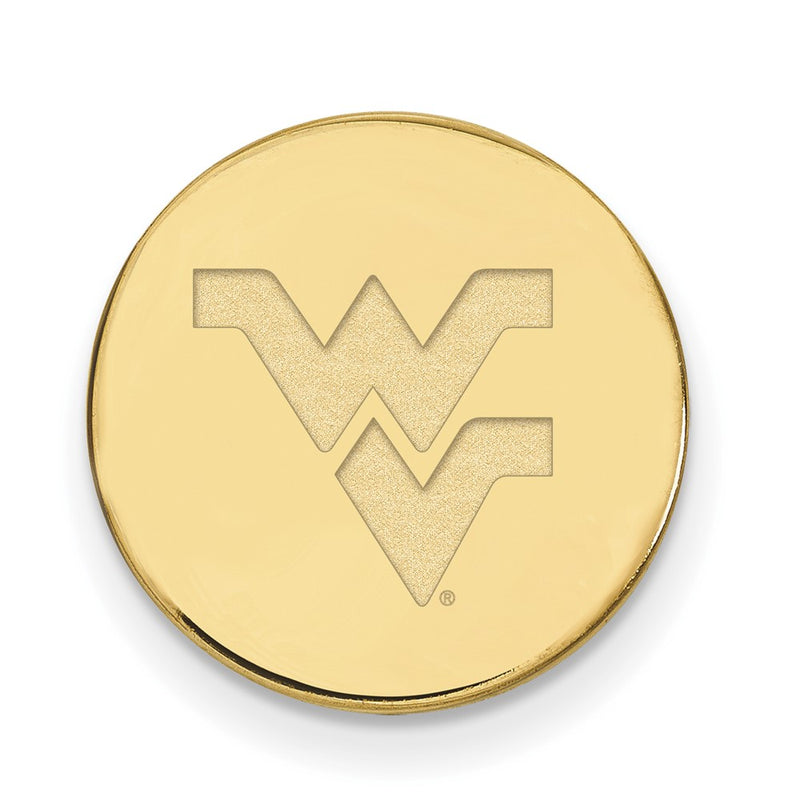 14K Yellow Gold Gold LogoArt West Virginia University W-V Lapel Pin