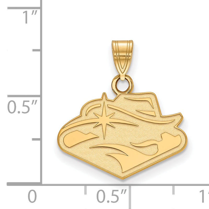 Gold Plated Sterling Silver Logoart University Of Nevada Las Vegas Small Pendant