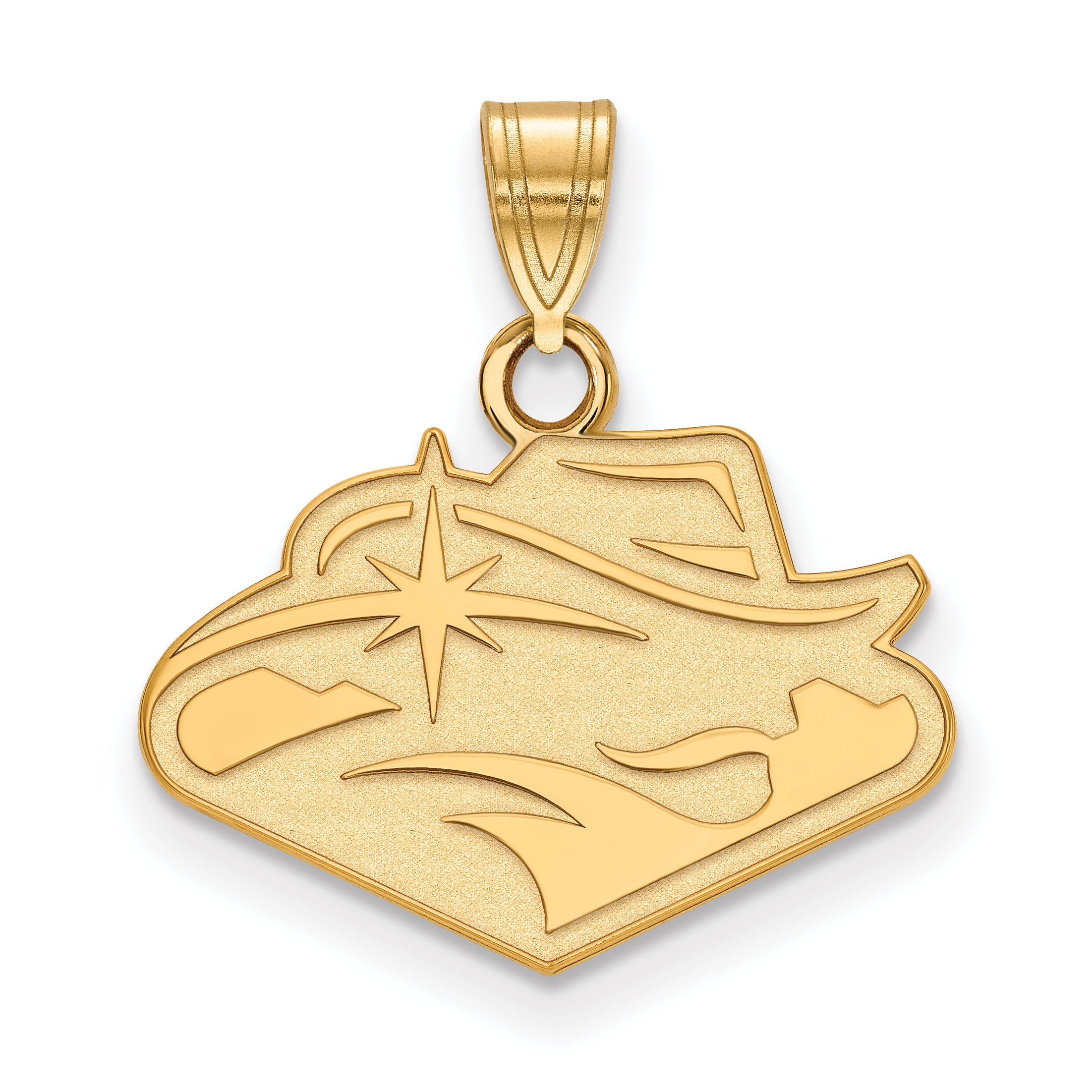 Gold Plated Sterling Silver Logoart University Of Nevada Las Vegas Small Pendant
