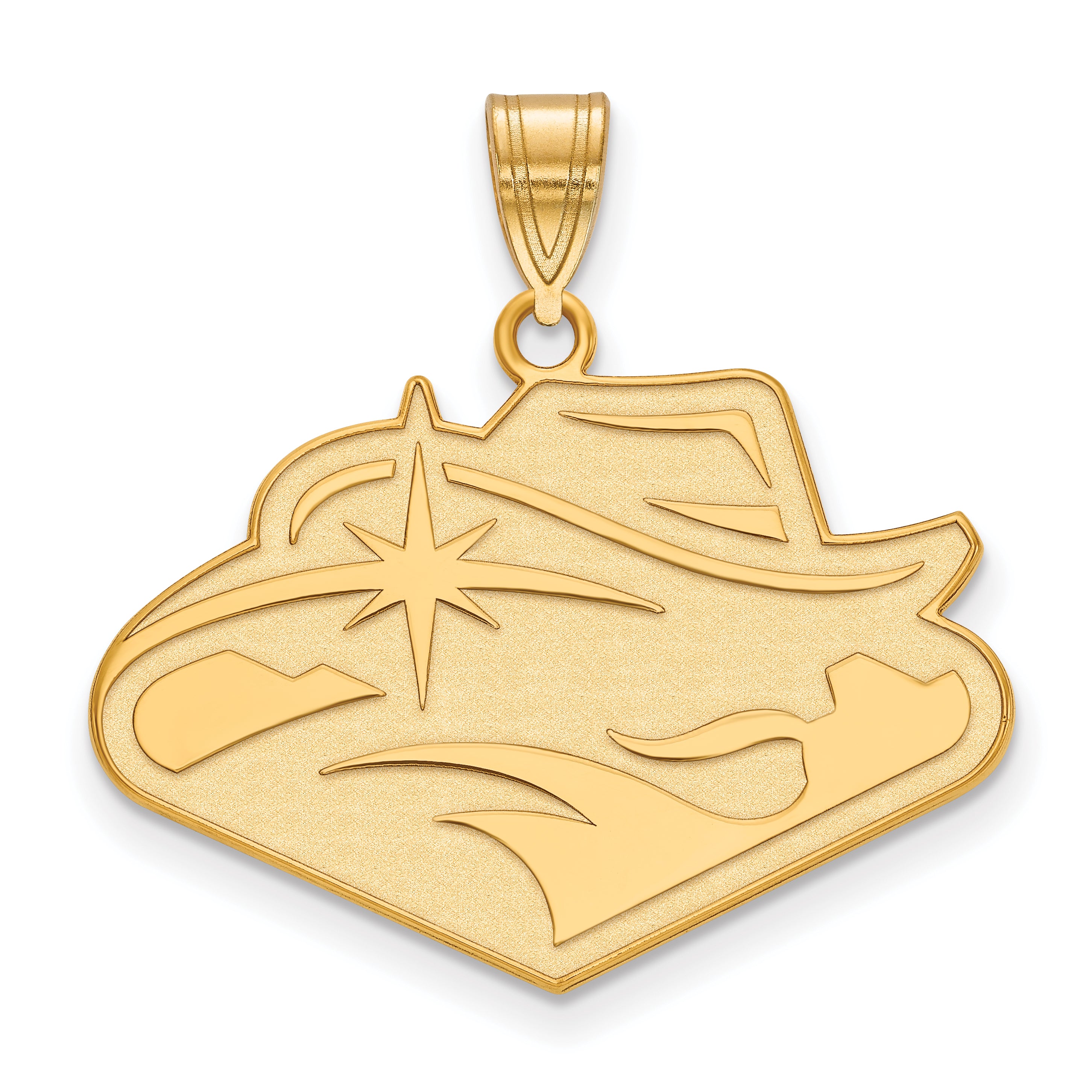 Gold Plated Sterling Silver Logoart University Of Nevada Las Vegas Large Pendant