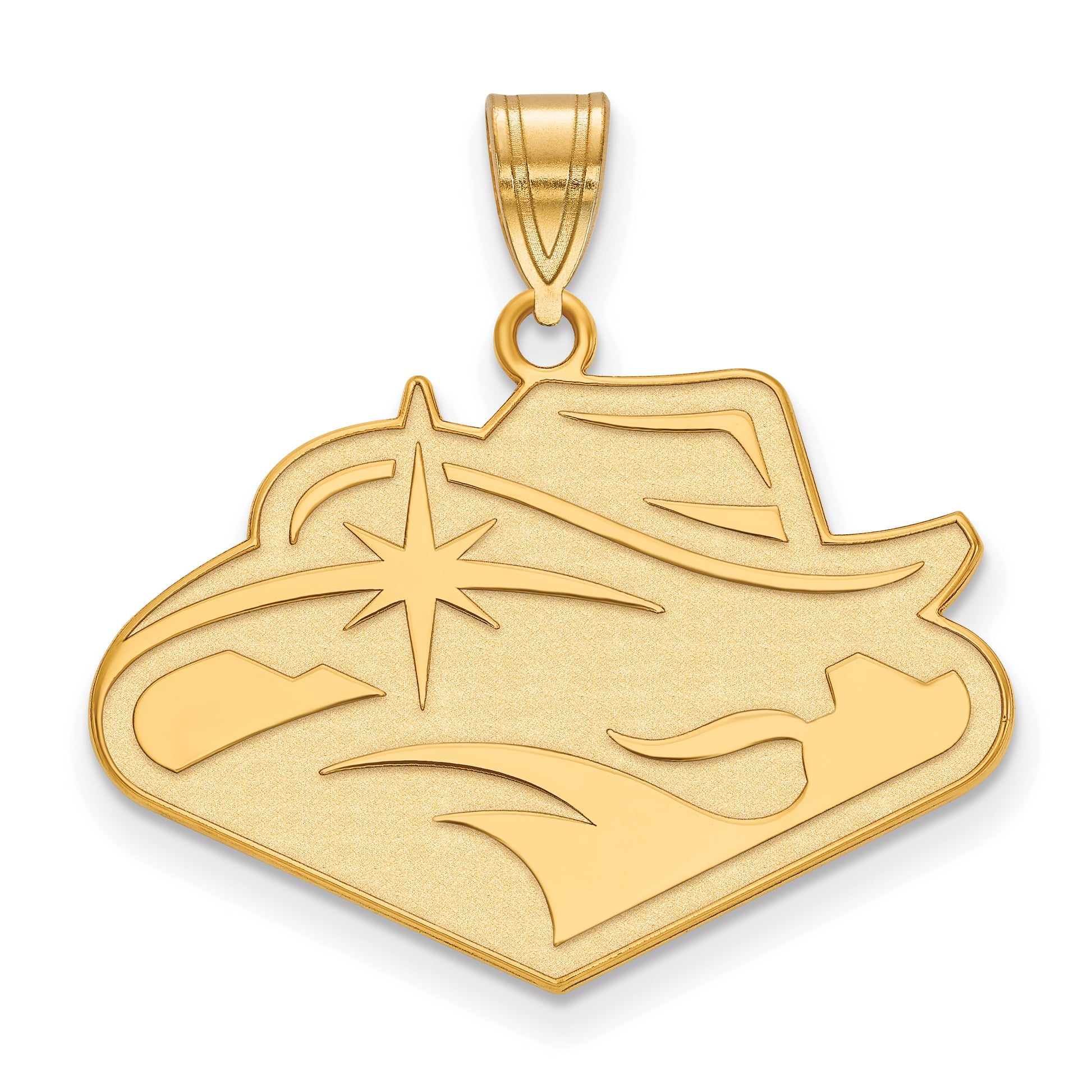 Gold Plated Sterling Silver Logoart University Of Nevada Las Vegas Large Pendant