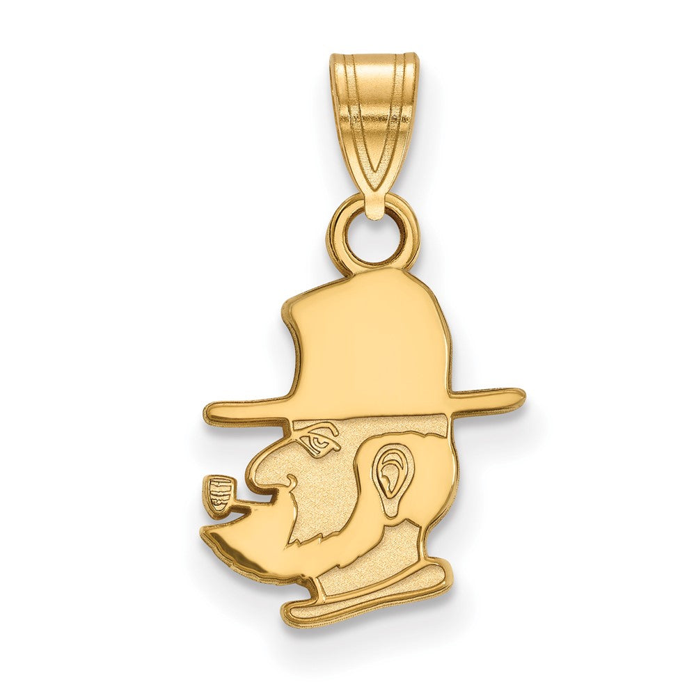 14K Yellow Gold Logoart Appalachian State University Mountaineer Small Pendant