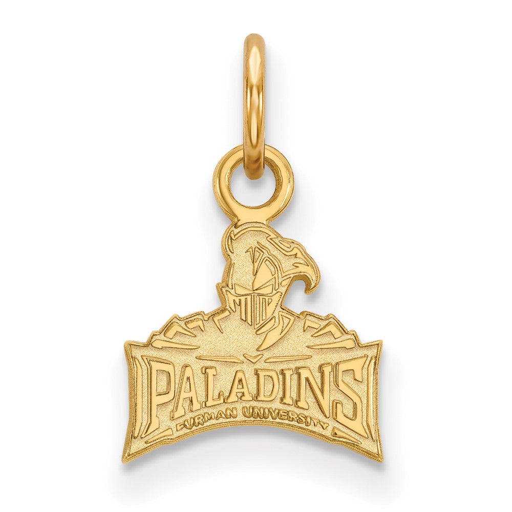 14K Yellow Gold Logoart Furman University Paladins Extra Small Pendant
