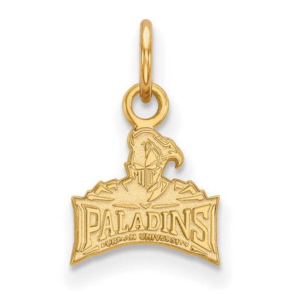 14K Yellow Gold Logoart Furman University Paladins Extra Small Pendant