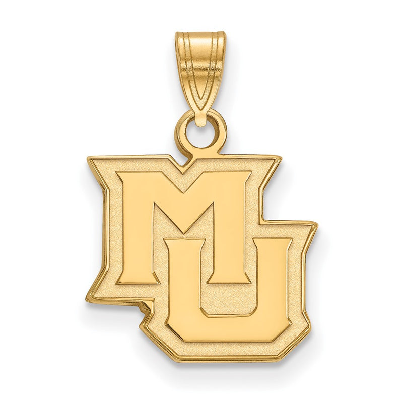14K Yellow Gold Logoart Marquette University M U Small Pendant