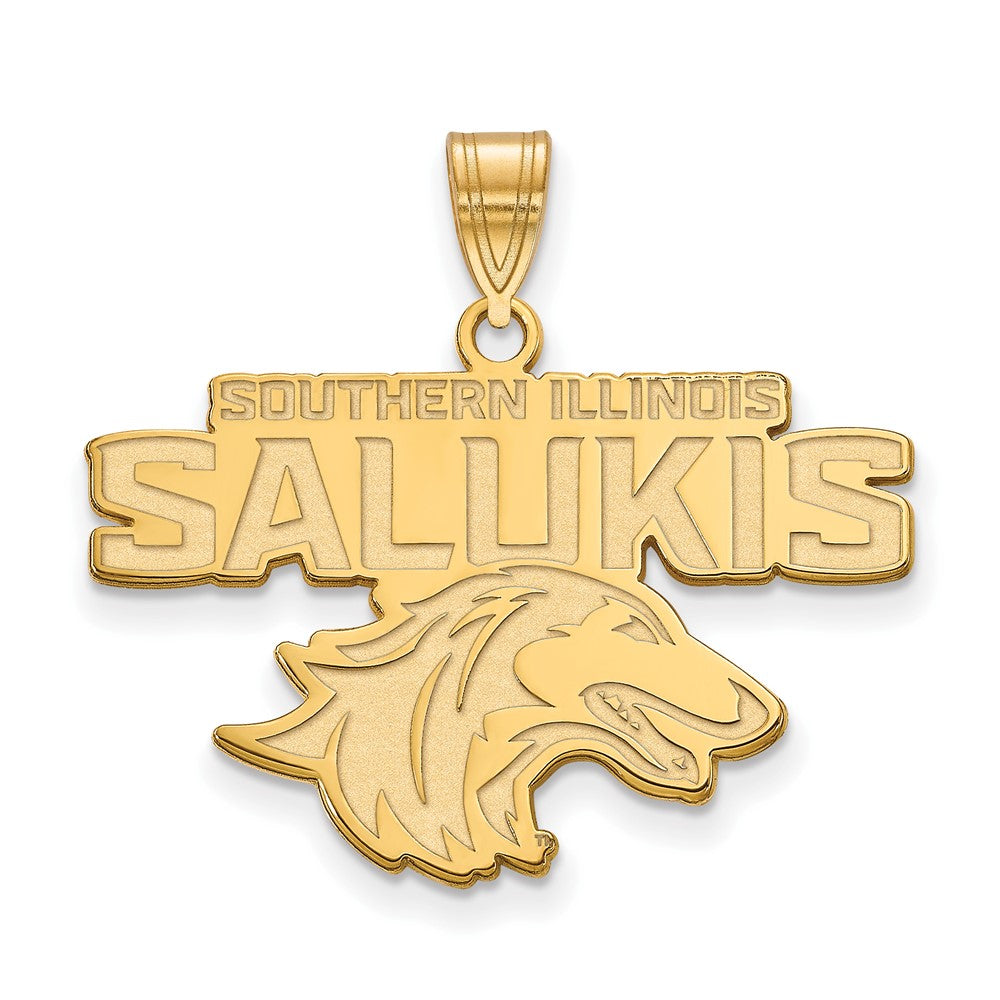 14K Yellow Gold Logoart Southern Illinois University Salukis Large Pendant