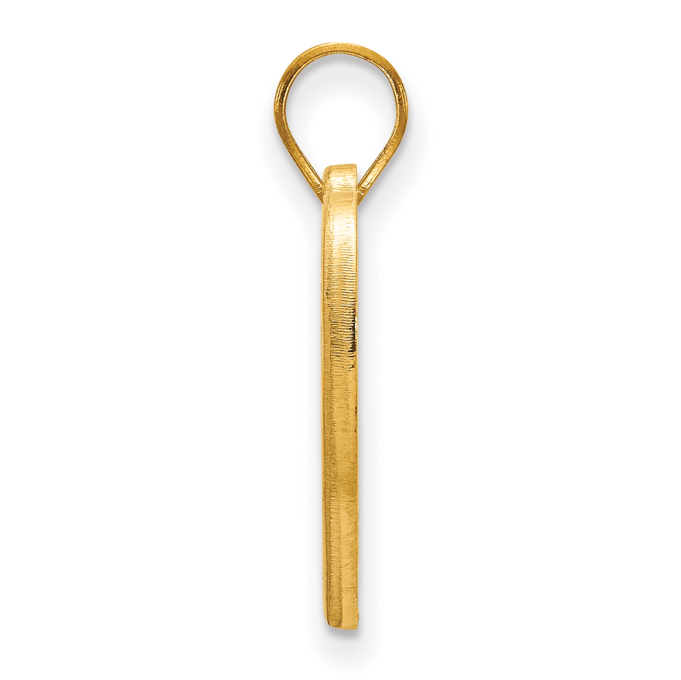 Gold Plated Sterling Silver Logoart Indiana University I U Heart Pendant