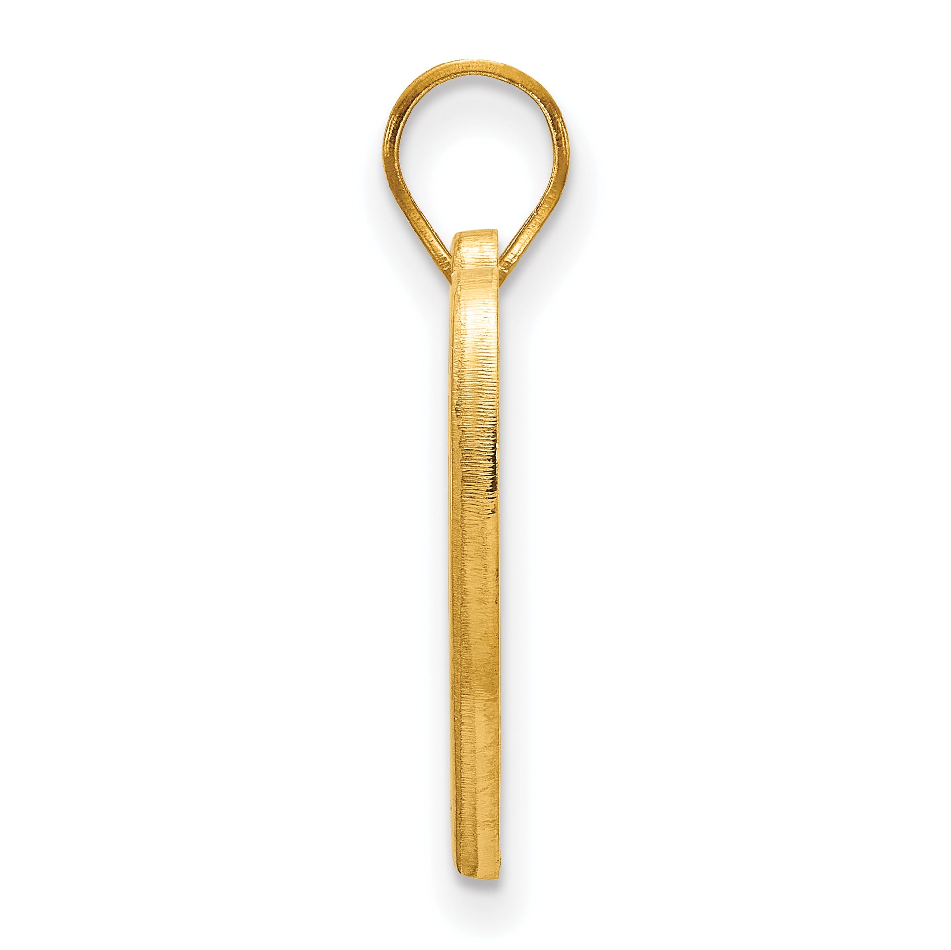 Gold Plated Sterling Silver Logoart Indiana University I U Heart Pendant