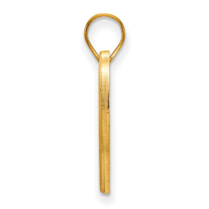 Gold Plated Sterling Silver Logoart Indiana University I U Heart Pendant