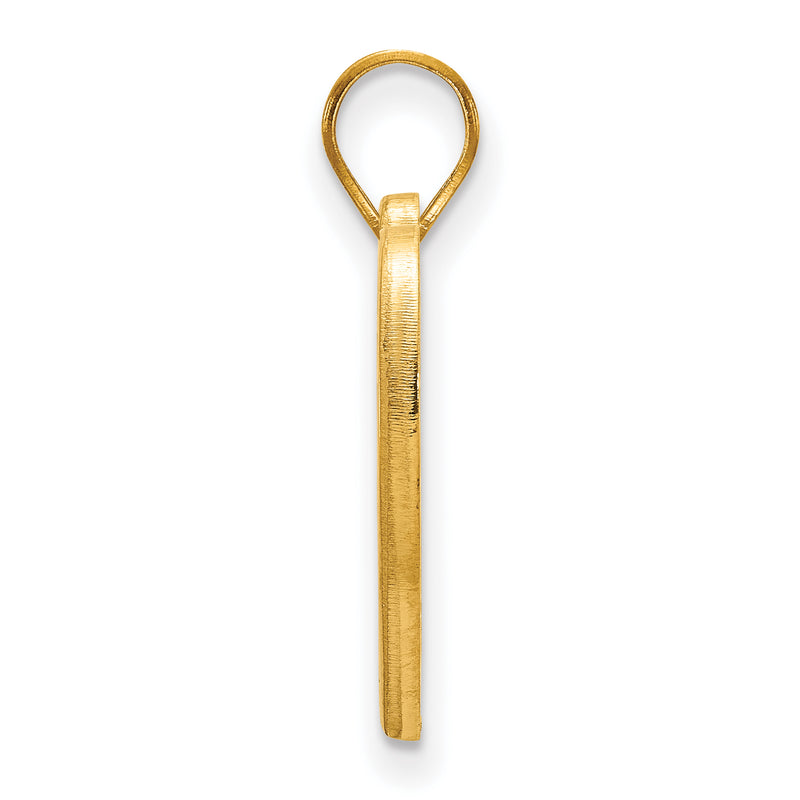 Gold Plated Sterling Silver Logoart Indiana University I U Heart Pendant
