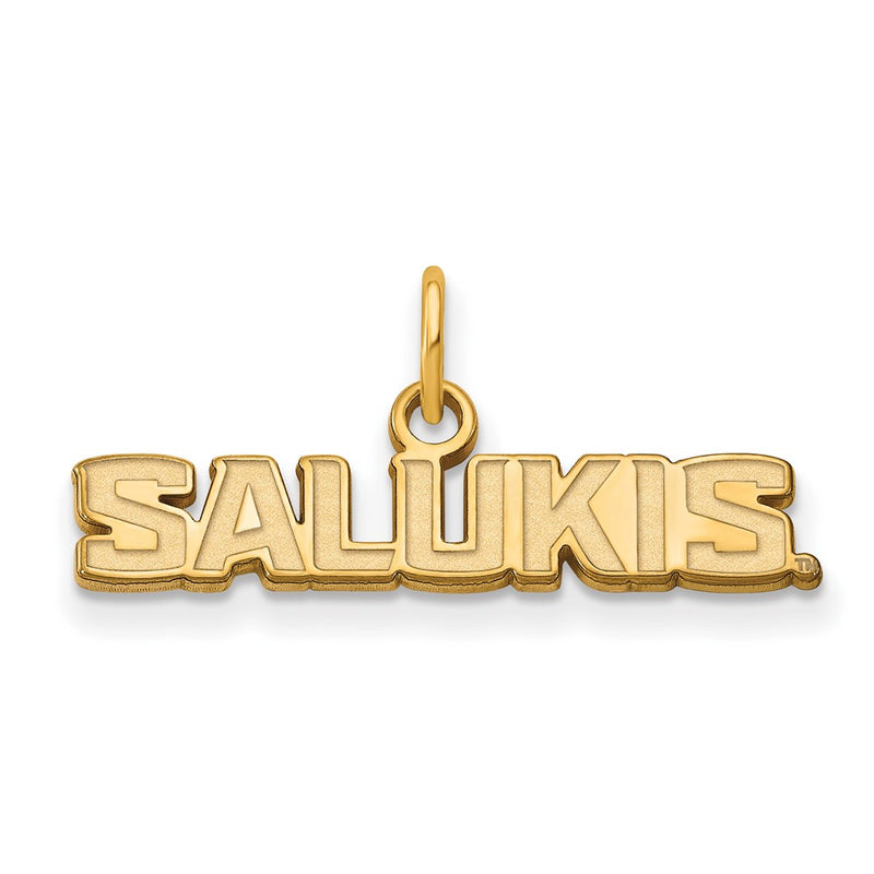 Gold Plated Sterling Silver Logoart Southern Illinois University Salukis Extra Small Pendant