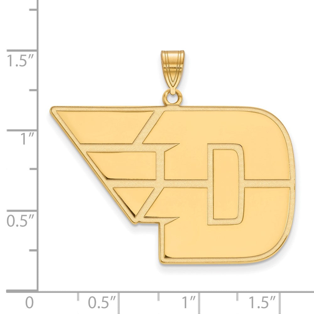 10K Yellow Gold Logoart University Of Dayton Extra Large Pendant