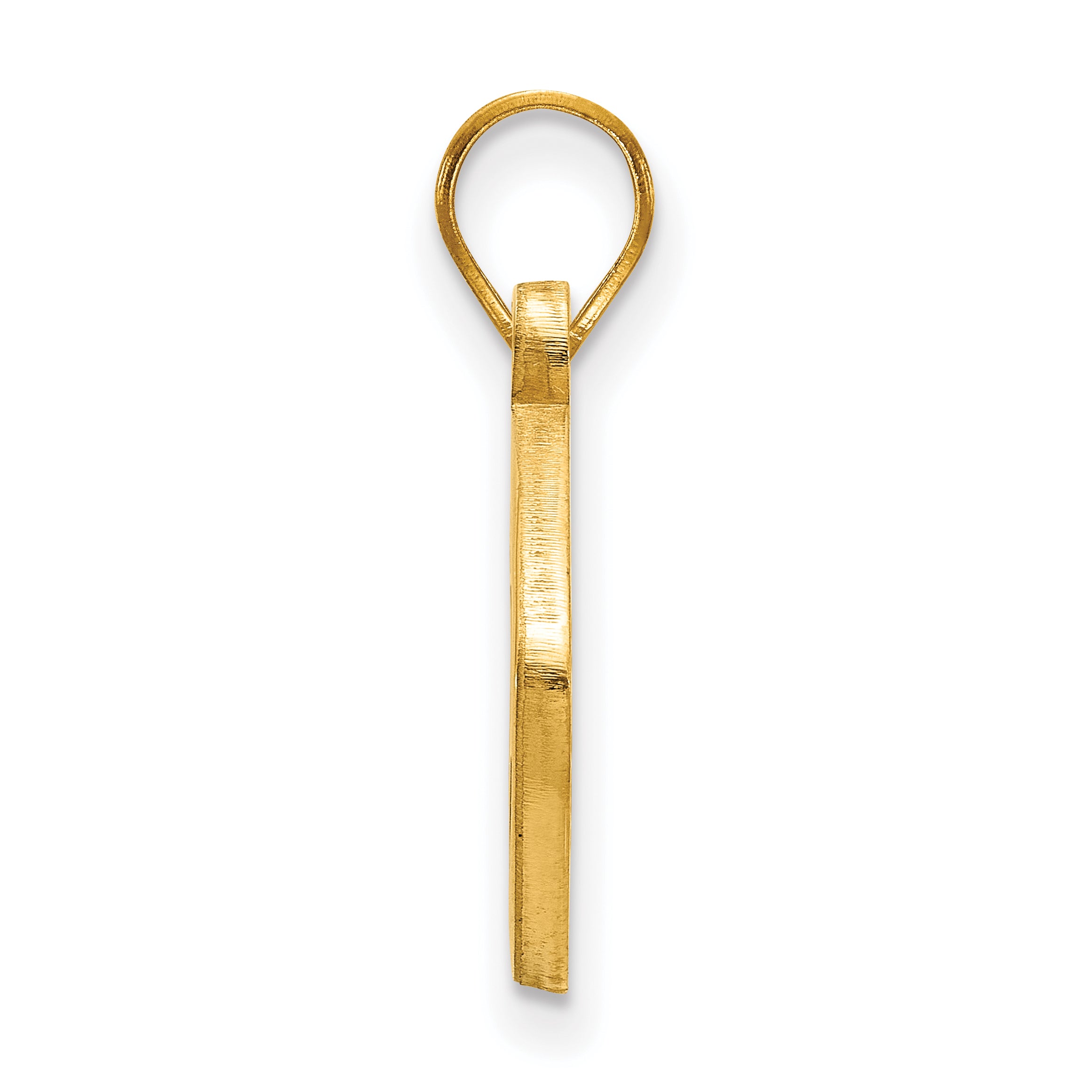 Gold Plated Sterling Silver Logoart Indiana University I U Football Pendant