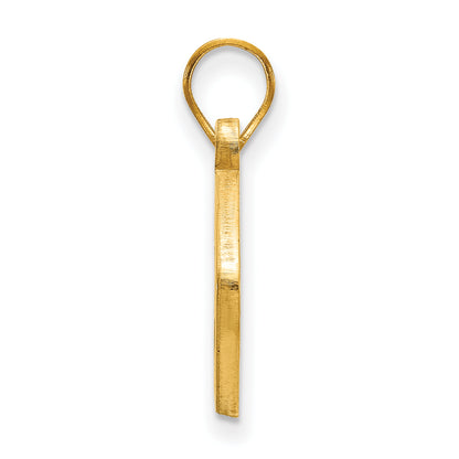 Gold Plated Sterling Silver Logoart Indiana University I U Football Pendant