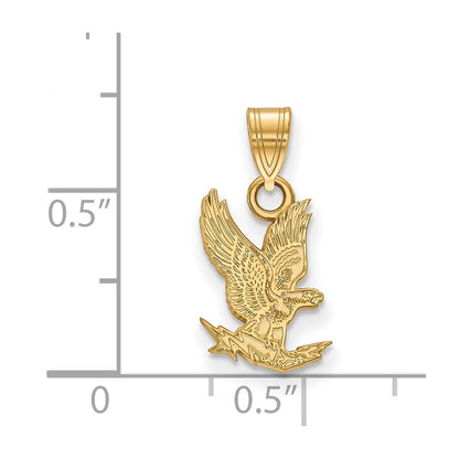 Gold Plated Sterling Silver Logoart United States Air Force Academy Falcon Small Pendant