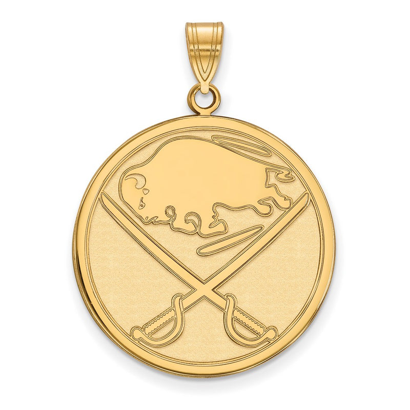 14K Yellow Gold Nhl Logoart Buffalo Sabres Extra Large Pendant