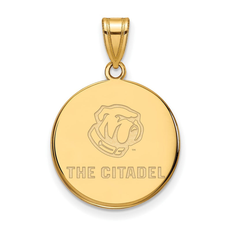 Gold Plated Sterling Silver Gp Logoart The Citadel Large Pendant