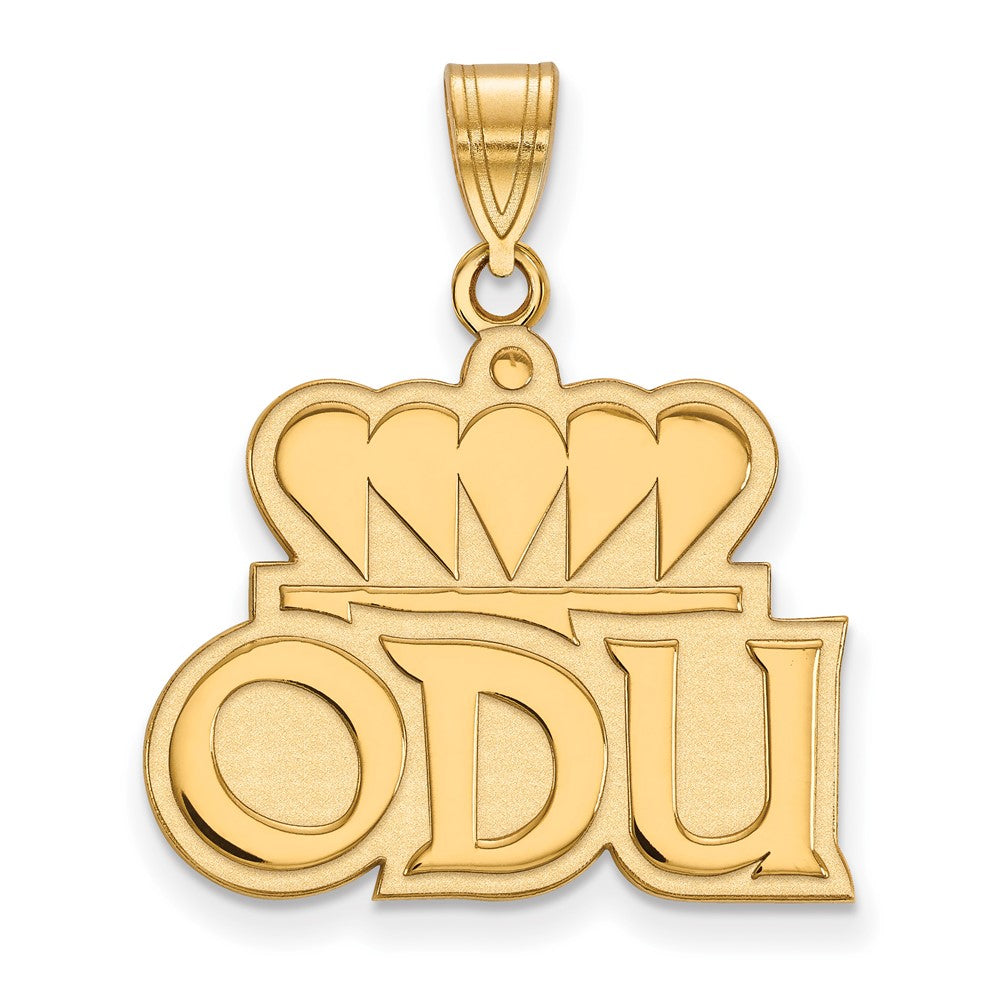 14K Yellow Gold Logoart Old Dominion University O D U Large Pendant