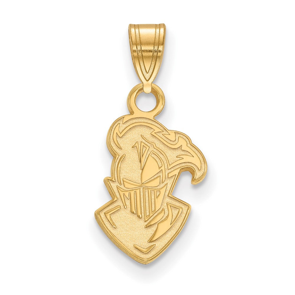 Gold Plated Sterling Silver Logoart Furman University Paladin Small Pendant