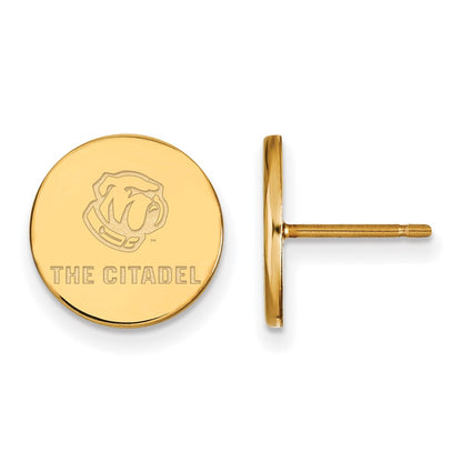 Gold Plated Sterling Silver Gp Logoart The Citadel Xs Post Earrings