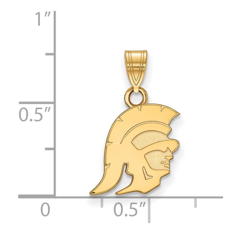 14K Yellow Gold University Of Southern California Trojan Small Pendant