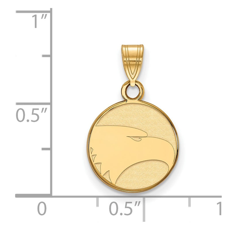 Gold Plated Sterling Silver Logoart Georgia Southern University Eagle Small Pendant