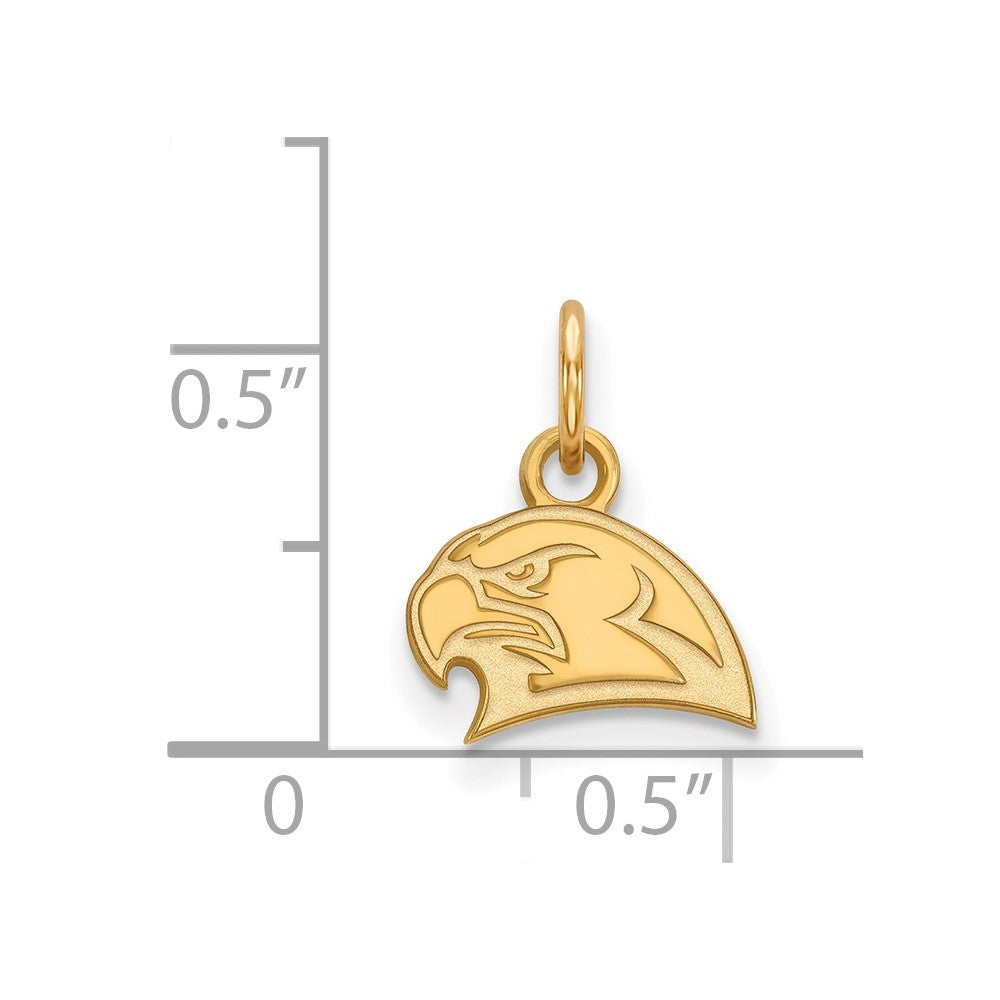 14K Yellow Gold Logoart Miami University Ohio Redhawk Extra Small Pendant
