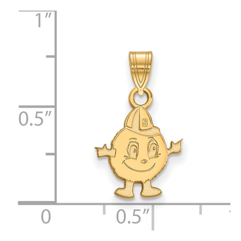 14K Yellow Gold Logoart Syracuse University Mascot Small Pendant