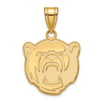 Gold Plated Sterling Silver Logoart Baylor University Medium Pendant