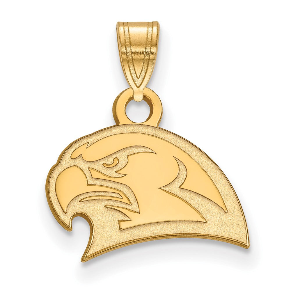 Gold Plated Sterling Silver Logoart Miami University Ohio Redhawk Small Pendant