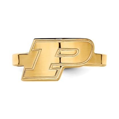 Gold Plated Sterling Silver Logoart Purdue University Letter P Toe Ring
