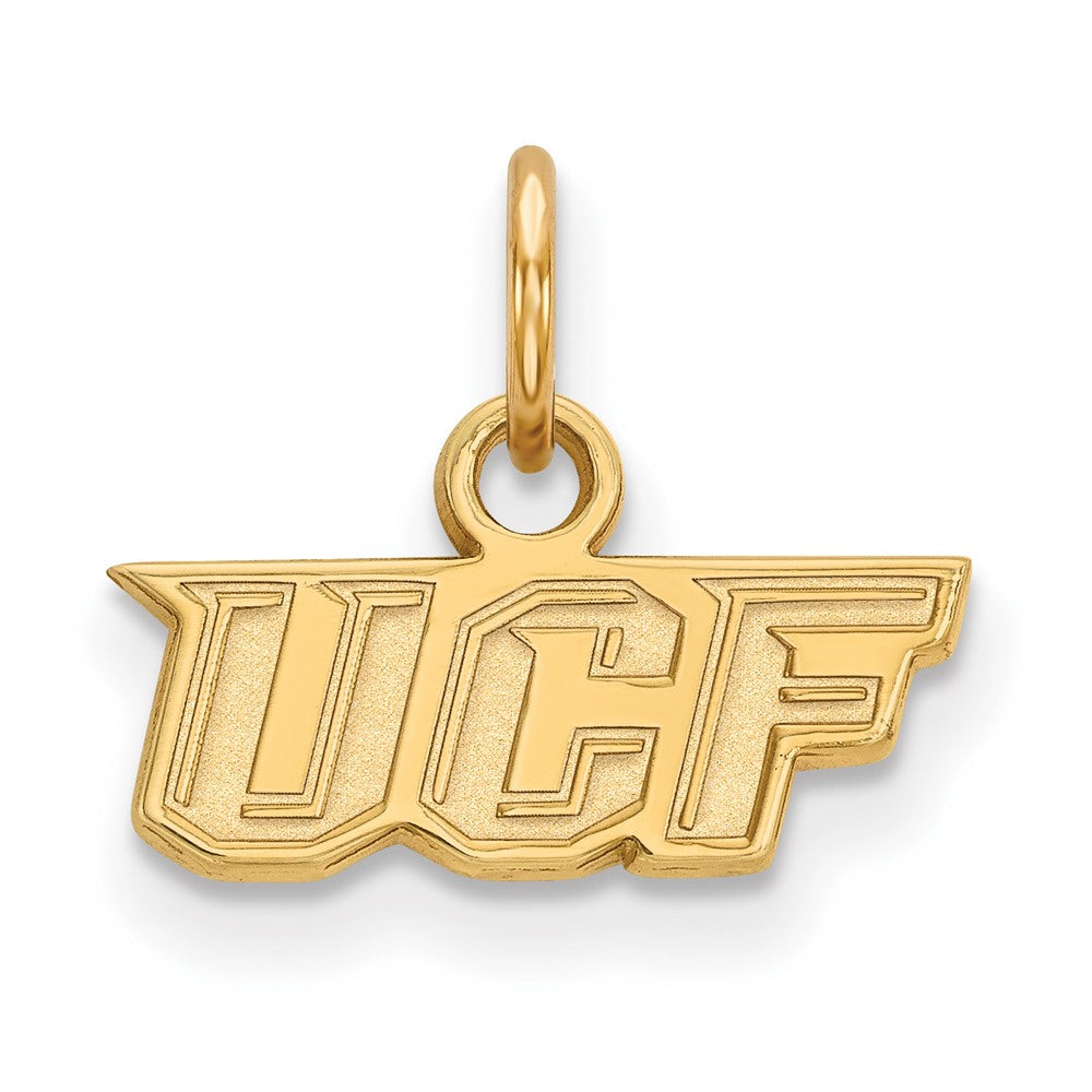 Gold Plated Sterling Silver Logoart University Of Central Florida U C F Extra Small Pendant