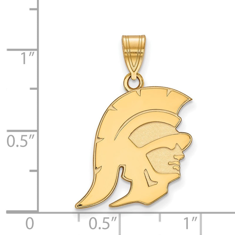Gold Plated Sterling Silver University Of Southern California Trojan Large Pendant