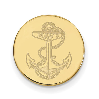 14K Yellow Gold Gold LogoArt US Naval Academy Anchor Lapel Pin