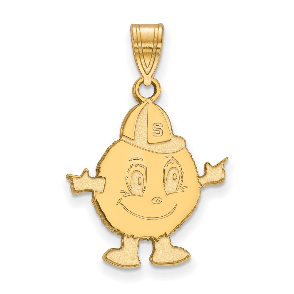14K Yellow Gold Logoart Syracuse University Mascot Large Pendant