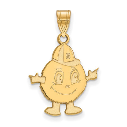 14K Yellow Gold Logoart Syracuse University Mascot Large Pendant