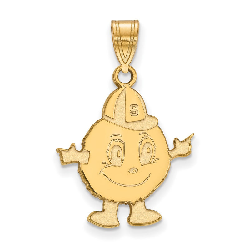 14K Yellow Gold Logoart Syracuse University Mascot Large Pendant